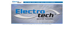 Desktop Screenshot of electrotech.se