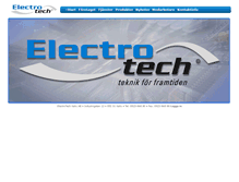 Tablet Screenshot of electrotech.se