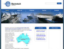 Tablet Screenshot of electrotech.net.au